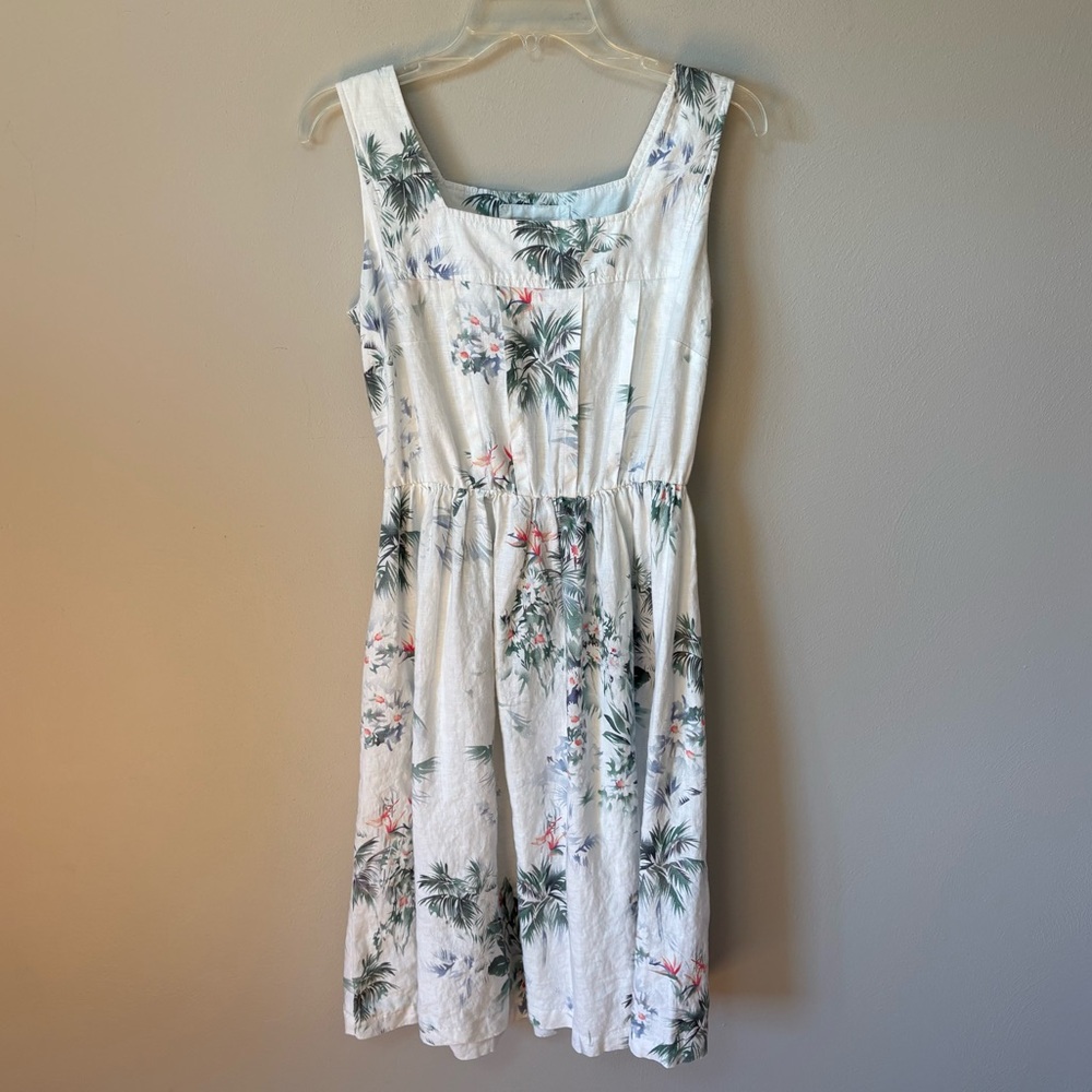 Malvin Love Linen Tropical Floral Dress S 6